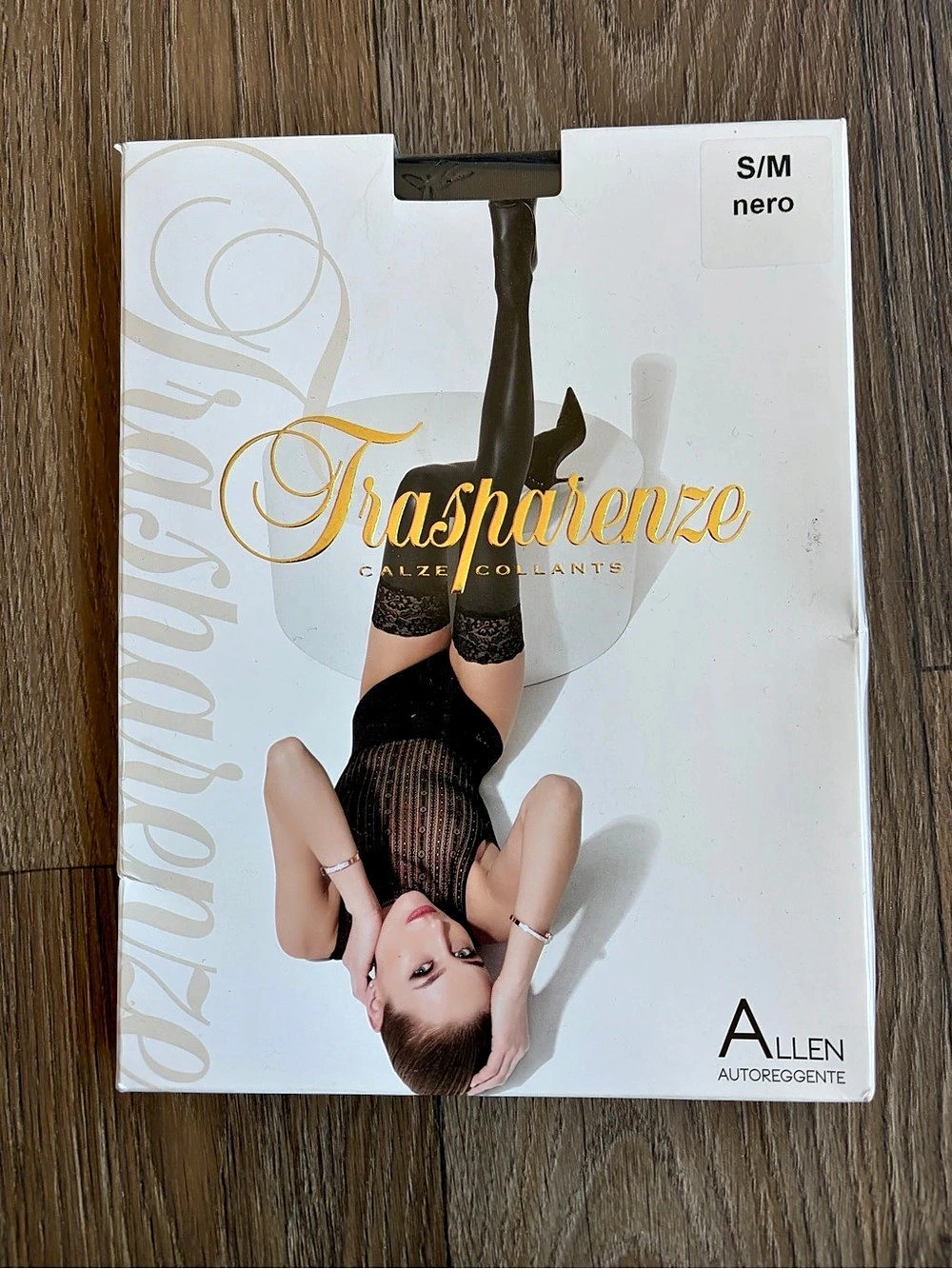 Trasparenze Allure Black Lace Thigh-Highs NWT see photos